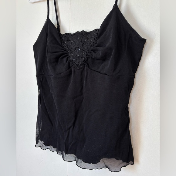 ✨ Studio Mode Y2K Black Lace Camisole - Size S - Picture 1 of 4
